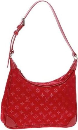 Louis Vuitton Pre-owned Shoulder Bags, female, Red, Size: ONE SIZE Pre-owned Canvas Shoulder Bag
