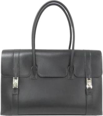 Herm&egrave;s Pre-owned Vintage Tote Bag - Dames - Vintage Shopper - Zwart - ONE Size - Vintage