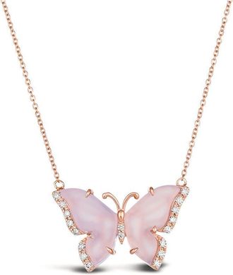 Le Vian Ladies Beautiful Air Creatures Necklaces set in 14K Strawberry Gold BVOJ 6