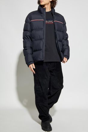 Moncler T-shirt With Printed Logo, Mens, Navy Blue