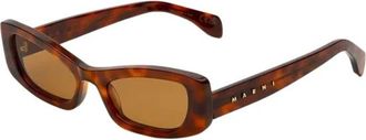 Marni Zonnebrillen - unisex - Zonnebrillen - Bruin - 54 MM - Accessoires