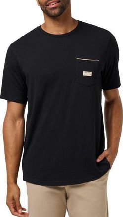 Travis Mathew Social Club Pocket T-Shirt in Black at Nordstrom, Size Xx-Large