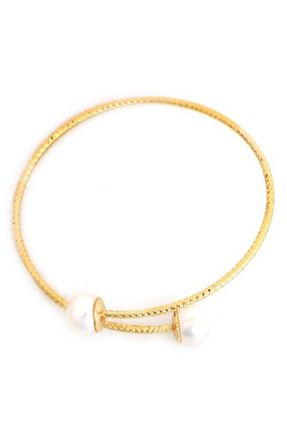 Panacea Freshwater Pearl Cuff Bracelet in White at Nordstrom