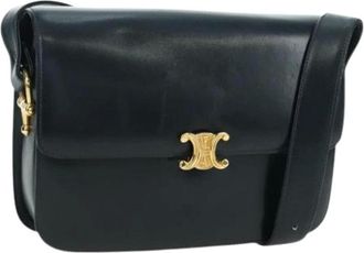 Celine Pre-owned Cross Body Bags, female, Blue, Size: ONE SIZE Pre-owned Vintage Shoulder Bag