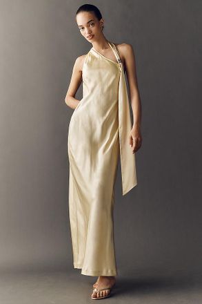 4th & Reckless Evani One-Shoulder Maxi Slip Dress