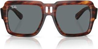Ray-Ban Magellan 54mm Square Sunglasses in Striped Havana at Nordstrom Rack