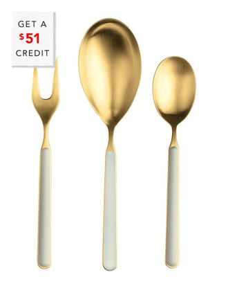 Mepra 3Pc Fantasia Ice Serving Set With $51 Credit