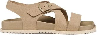 Geox D Sandybett Sandalen - Dames - Schoenen - Beige - Maat: 39 EU Leer