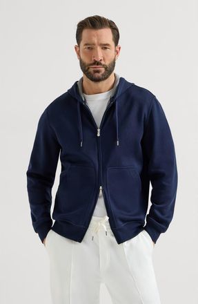 Brunello Cucinelli Double cloth sweatshirt in Cobalt at Nordstrom, Size Xxx-Large Eu