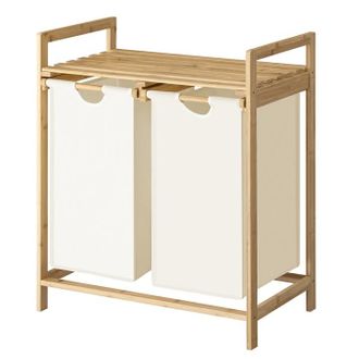 OEM Cesta Doble De Bamb&uacute; Para La Ropa