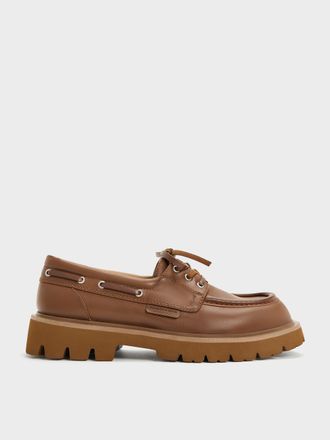 Charles & Keith Ridged-Sole Boat Shoes
