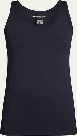 Majestic Filatures Soft Touch Flat-Edge Scoop-Neck Tank