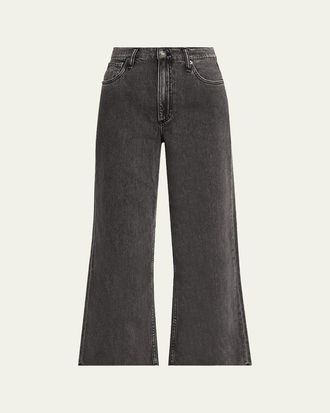 Rag & Bone Featherweight Andi High-Rise Wide Ankle Jeans