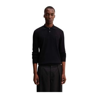 A.P.C. A.p.c. - Polo Jacob Logo Sweater - Heren - Truien - Zwart - Maat: XL Wol