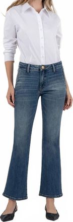 Kut from the Kloth Kelsey Ankle Slash Pocket Flare Jeans In Effectiveness