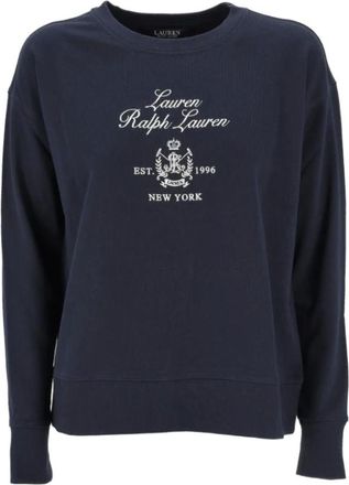 Ralph Lauren Hoodies & sweatvesten, Dames, Blauw, L, Katoen, Kappy Long Sleeve Sweatshirt