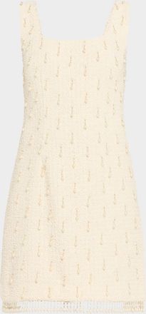 Kobi Halperin Amelia Sleeveless Beaded Boucle Mini Dress
