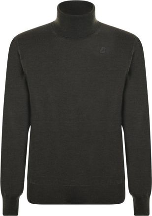 K-Way Turtleneck Sweater voor Mannen - Heren - Coltruien - Groen - 2XL - Truien & Vesten