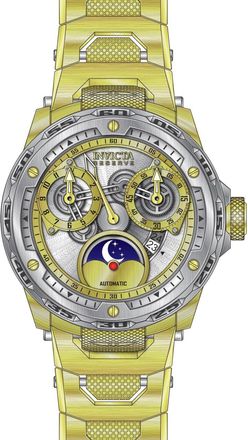 Invicta Reserve 50035 Herenhorloge - Automatisch Uurwerk - Roestvrij Staal met Zilveren Wijzerplaat - 50 mm