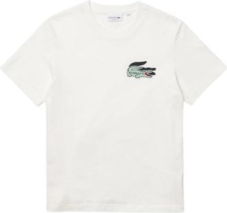 Lacoste Hombre, Camisetas, Blanco, Talla: S