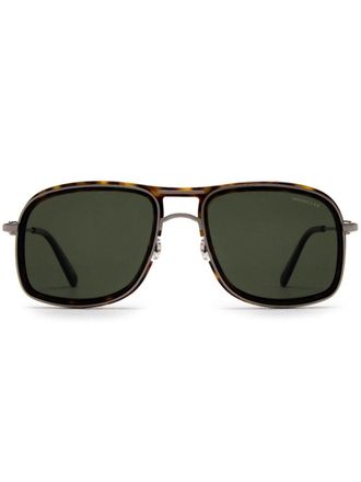 Moncler Kontour square-frame sunglasses - Brown