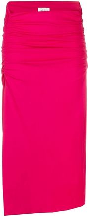 P.A.R.O.S.H. ruched midi skirt - women - Spandex/Elastane/Polyamide - S - Pink