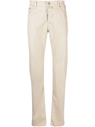 Jacob Cohen straight-leg mid-rise jeans - Neutrals
