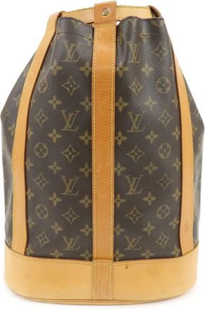 Louis Vuitton Randonnee Monogram Canvas Brown Canvas Backpack Bag (Pre-Owned)