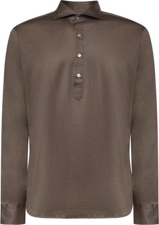 Borriello Polo Shirt - Heren - Polos - Bruin - 2XL - Katoen - Tops
