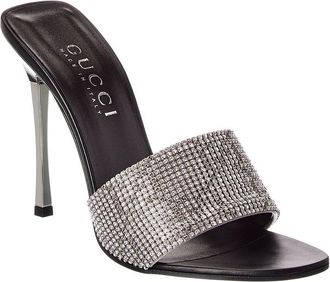 Gucci Bombshell Crystal Mesh Sandal
