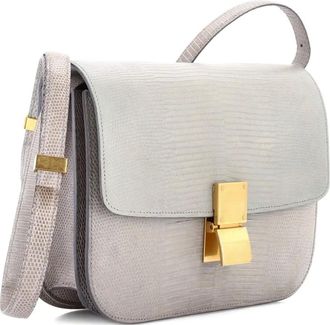 Celine Classic Box Bag Lizard Medium shoulder bag - Groen