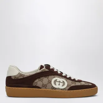 Gucci Sneakers with GG cross detail in suede leather