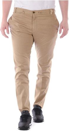 Daniele Alessandrini Jeans - Heren - Chinos - Beige - L - Katoen - Broeken