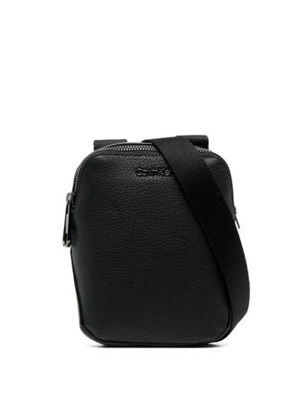 Calvin Klein Messengertas met logoplakkaat - Zwart