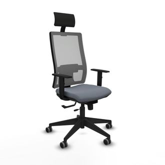 Piqueras y Crespo Silla De Oficina Con Cabecero Piqueras Y Crespo 1d066g1 Gris