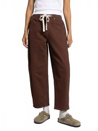 Thread & Supply Anees Barrel Pants In Coffee Bean