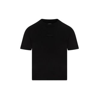 Jacquemus Classic Crew Neck T-Shirt In Black Cotton Blend
