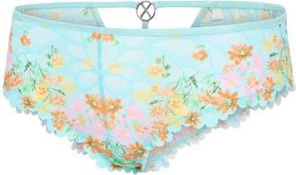 Savage x Fenty Savage Not Sorry Lace Cheeky Panties in Splash Me Blue Feeling Floral at Nordstrom, Size X-Large