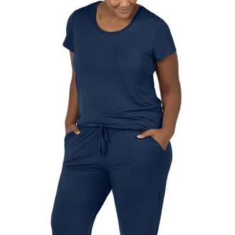 Kindred Bravely Everyday Maternity & Nursing T-shirt in Navy Blue at Nordstrom, Size X-Large