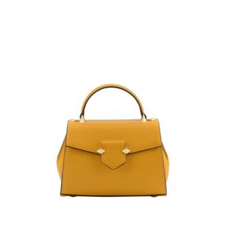 Pourchet Tassen, Dames, Geel, ONE Size, Leer, S&egrave;vres Kleine Handtas