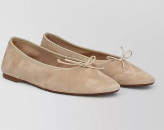 Aeyde dolphin ballerina shoes bow detail