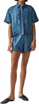 Carolina K Womens Roma Short In Tencel Denim