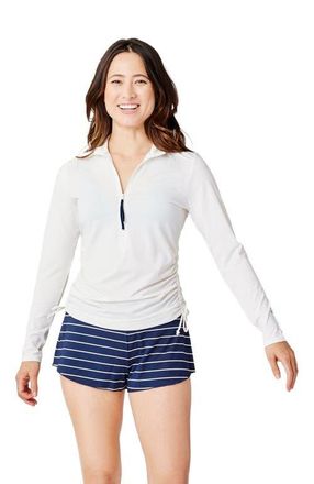 Carve Designs Cruz Rashguard in Cloud at Nordstrom, Size X-Large