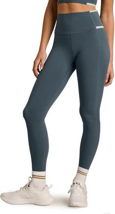 Rhone Instinct Contrast Leggings in Blue Granite at Nordstrom, Size Xx-Large