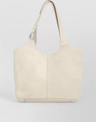 Coccinelle tote bag set suede leather clutch