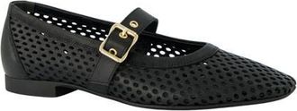 Paul Green Dana Mary Jane Flat in Black Leather at Nordstrom, Size 10.5Us