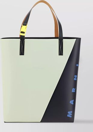Marni logo shopping tote bag