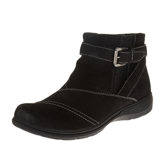 Clarks Womens Carleigh Dalia Ankle Boot, Black Nubuck, 6.5 UK Wide