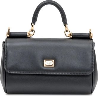 Dolce & Gabbana Cilindervormige Tas met Handvat - Dames - Handtassen - Zwart - ONE Size - Tassen