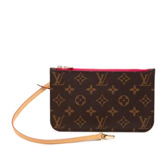 Louis Vuitton Pre-owned Womens Monogram Neverfull Pouch - Brown Textile - One Size
